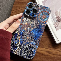 Painted Pattern Precise Hole PC Phone Case, For iPhone 15 Pro