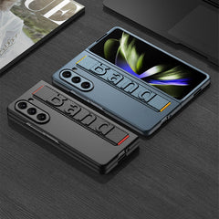GKK Ultra-thin Wristband Shockproof Phone Case with Holder, For Samsung Galaxy Z Fold5 5G