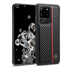 LC.IMEEKE 3 in 1 Carbon Fiber Texture Shockproof Phone Case, For Samsung Galaxy S20 Ultra, For Samsung Galaxy Note20 Ultra, For Samsung Galaxy A70, For Samsung Galaxy A71 4G, For Samsung Galaxy A50, For Samsung Galaxy S21 FE, For Samsung Galaxy A51 4G ...