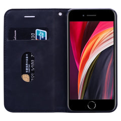 Frosted Business Magnetic Horizontal Flip PU Leather Case with Holder & Card Slot & Lanyard, For iPhone SE 2022 / SE 2020 & 8 & 7, For iPhone 8 Plus & 7 Plus, For iPhone 11 Pro, For iPhone 11