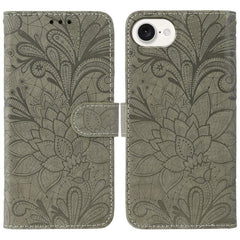 Lace Flower Embossing Flip Leather Phone Case, For iPhone 17e / 16e, For iPhone 17 Pro Max, For iPhone 17 Pro, For iPhone 17