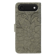 Lace Flower Embossing Flip Leather Phone Case, For iPhone Air, For iPhone 16 Pro Max, For iPhone 16 Pro, For iPhone 16 Plus