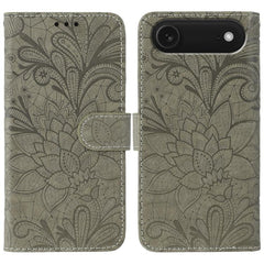 Lace Flower Embossing Flip Leather Phone Case, For iPhone Air, For iPhone 16 Pro Max, For iPhone 16 Pro, For iPhone 16 Plus