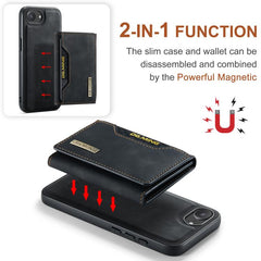 DG.MING M2 Series 3-Fold Card Bag Wallet Leather Phone Case, For iPhone 17e / 16e, For iPhone 17 Pro Max, For iPhone 17 Pro, For iPhone 17