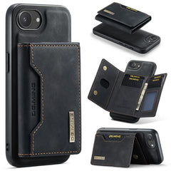 DG.MING M2 Series 3-Fold Card Bag Wallet Leather Phone Case, For iPhone 17e / 16e, For iPhone 17 Pro Max, For iPhone 17 Pro, For iPhone 17
