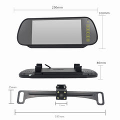 PZ709 437-W 7.0 inch TFT LCD Car External Wireless Rear View Monitor for Car Rearview Parking Video Systems, PZ709 437-W
