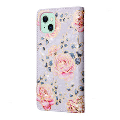 Bronzing Painting RFID Leather Case, For iPhone 15
