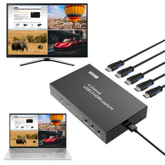 Ezcap 264M Four-Channel Multi-View HDMI to USB 3.0 Video Game Capture Card, Ezcap 264M