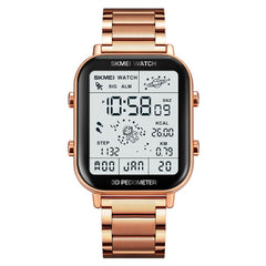 SKMEI 1888 Multifunctional Men 30M Waterproof Sports Stainless Steel Digital Wrist Watch