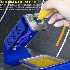 Mechanic 210MAX Dual Station Thermostatic Adjustable Digital Display Soldering Station, US, EU