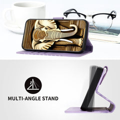 YX0060 Elephant Head Embossed Phone Leather Case with Lanyard, For iPhone 14 Pro, For iPhone 14 Pro Max, For iPhone SE 2022/SE 2020/6/7/8