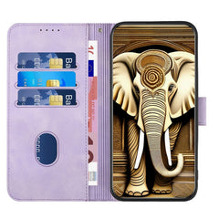 YX0060 Elephant Head Embossed Phone Leather Case with Lanyard, For iPhone 11 Pro, For iPhone XS / X, For iPhone XR