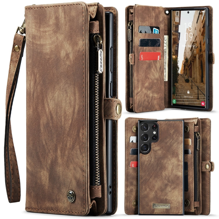 CaseMe 008 Detachable Multifunctional Leather Phone Case, For Samsung Galaxy S24 Ultra 5G, For Samsung Galaxy S24+ 5G, For Samsung Galaxy S24 5G