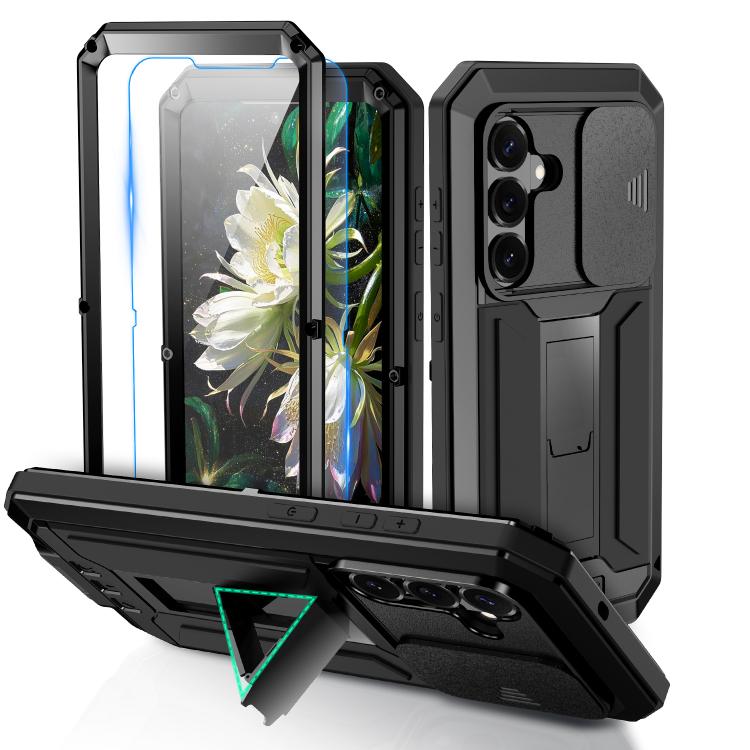 R-JUST Sliding Camera Life Waterproof Holder Phone Case, For Samsung Galaxy S26+ 5G, For Samsung Galaxy S26 Ultra 5G, For Samsung Galaxy S26 5G, For Samsung Galaxy S25 Edge 5G, For Samsung Galaxy S25 5G, For Samsung Galaxy S25+ 5G