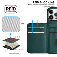 Rhombic Texture Card Bag RFID Phone Case with Long Lanyard, For iPhone 16 Pro Max, For iPhone 16 Pro, For iPhone 16 Plus, For iPhone 16
