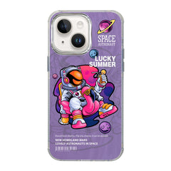 Illustration Pattern Radiation Design Full Coverage Shockproof Phone Case, For iPhone 15, For iPhone 14