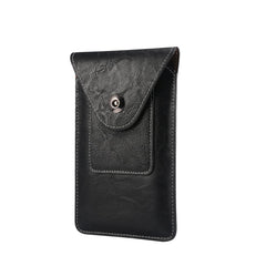 Elephant Texture Men Leisure Simple Universal Mobile Phone Waist Pack Leather Case with Card Slot, Suitable for 6.7-6.9 inch Smartphones, For iPhone 12 Pro Max