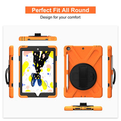 Shockproof Colorful Silicone + PC Protective Case with Holder & Shoulder Strap & Hand Strap & Pen Slot, For iPad 10.2 2021 / 2020 / 2019, For Microsoft Surface Go 2