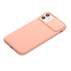 Sliding Camera Cover Design Twill Anti-Slip TPU Case, For iPhone 12 Pro Max