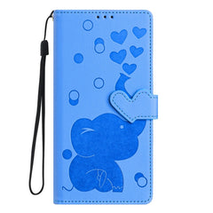 Cartoon Elephant Embossed Leather Phone Case, For iPhone 13 mini / 12 mini, For iPhone 12 / 12 Pro, For iPhone 12 Pro Max, For iPhone 11 Pro Max