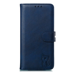 Embossed Happy Cat Pattern Horizontal Flip Leather Case with Holder & Card Slots & Wallet & Photo Frame, For iPhone 12 mini, For iPhone 12 / 12 Pro, For iPhone 12 Pro Max