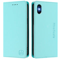 RC01 Dual-Folded Magnetic Suction RFID Leather Phone Case, For iPhone X / XS, For iPhone XR, For iPhone XS Max