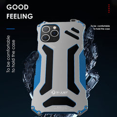 R-JUST Shockproof Armor Metal Protective Case, For iPhone 12 / 12 Pro, For iPhone 12 Pro Max