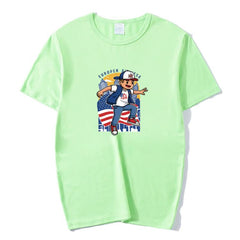 Boy Printed Round Neck Modal Short Sleeve T-shirt Print On Your Demand, M, POD T-Shirt, L