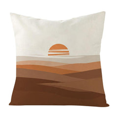 Sunset Printed Sofa Pillow With Core Print On Your Demand, 50x50cm, 60x60cm