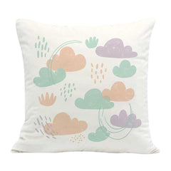 Clouds Printed Sofa Pillow With Core Print On Your Demand, 35x35cm, 40x40cm, 45x45cm
