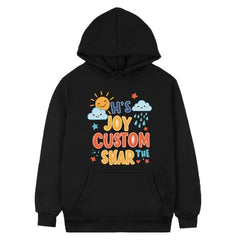 JOY CUSTOM Printed Fleece Hooded Sweatshirt Print On Your Demand, XS, S, M, L, XL, XXL, XXXL