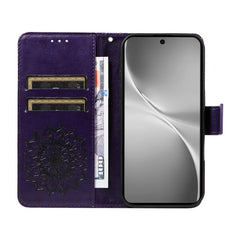 Embossed Sunflower Pattern Flip Leather Phone Case, For vivo V60 5G, For vivo Y29S 5G / Y04, For vivo V50 5G Global