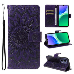 Embossed Sunflower Pattern Flip Leather Phone Case, For vivo Y05 4G / vivo Y21 5G 2026, For vivo V70 FE 5G, For vivo V70 5G Global / V70 Elite 5G