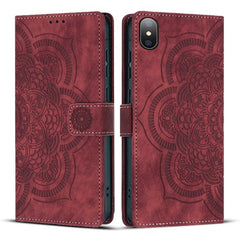 Mandala Embossed Retro Frosted Leather Phone Case, For iPhone XS Max, For iPhone 7 Plus / 8 Plus