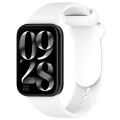 xDfind Solid Color Black Buckle Silicone Watch Band, For Redmi Watch 6 / 5 / Xiaomi Band 9 Pro, For Redmi Watch 6 / Watch 5 / Watch 4