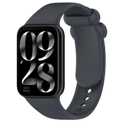 xDfind Solid Color Black Buckle Silicone Watch Band, For Redmi Watch 6 / 5 / Xiaomi Band 9 Pro, For Redmi Watch 6 / Watch 5 / Watch 4
