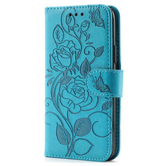 Rose Butterfly Embossed Leather Phone Case, For iPhone Air