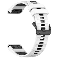 xDfind Dual Color Quick Release Steel Buckle Silicone Watch Band, For Garmin 20mm