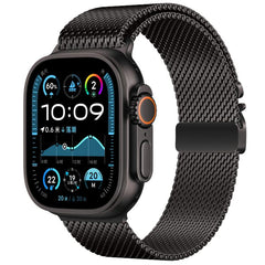 xDfind Umbrella Buckle Think Mesh Milanese Stainless Steel Watch Band, For Apple Watch 46mm / 49mm / 45mm / 44mm Think Mesh