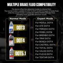 AUTOOL AS502 Digital Display Intelligent Car Brake Fluid Tester Water Content Testing, AS502