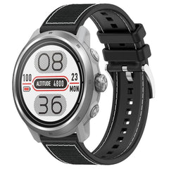 xDfind Hybrid Nylon Braid Silicone Watch Band, 20mm For COROS Pace 2 / Apex 2 42mm