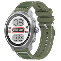 xDfind Hybrid Nylon Braid Silicone Watch Band, 20mm For COROS Pace 2 / Apex 2 42mm