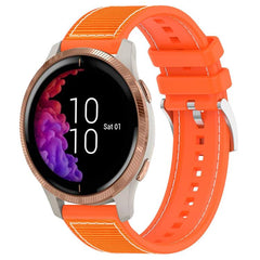 xDfind Hybrid Nylon Braid Silicone Watch Band, 20mm For Garmin?Venu / Venu 2 / SQ / SQ2