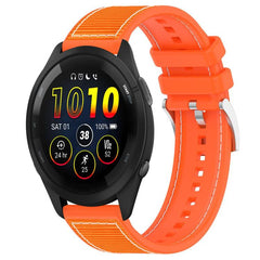 xDfind Hybrid Nylon Braid Silicone Watch Band, 22mm For Garmin Forerunner 570 47mm/935/945, 20mm For Garmin Forerunner 570 42mm/245/645, 20mm For Garmin?Vivomove?Sport/Vivoactive5/3, 22mm For Garmin Venu 3 / Vivoactive 4