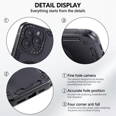Three-core Mecha 360 Degree Rotation Magnetic Holder Phone Case, For iPhone 12, For iPhone 12 Pro, For iPhone 11