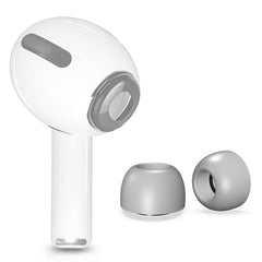 6 Pairs Wireless Earphone Replaceable Silicone Ear Cap Earplugs for AirPods Pro, with Storage Box, Silicone White