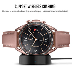 Smart Watch Steel Bezel Ring, A Version, For Samsung Galaxy Watch 3 41mm, For Samsung Galaxy Watch 3 45mm