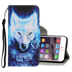 Coloured Drawing Pattern Horizontal Flip PU Leather Case with Holder & Card Slots & Wallet & Lanyard, For iPhone 8 Plus & 7 Plus