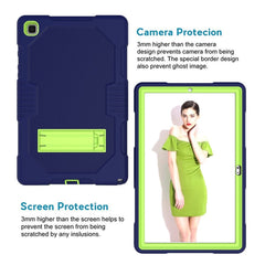 Contrast Color Robot Shockproof Silicon + PC Protective Case with Holder & Pen Slot, For Samsung Galaxy Tab A7 10.4 (2020) T500 / T505