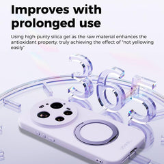 ABEEL Skin-friendly Feel Magnetic Liquid Silicone Phone Case with Holder, For Xiaomi 17 Ultra, For Xiaomi 17 Pro Max, For Xiaomi 17 Pro, For Xiaomi 17